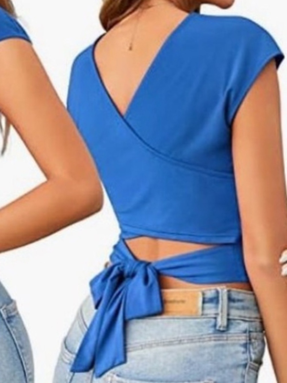 Blue reversible top